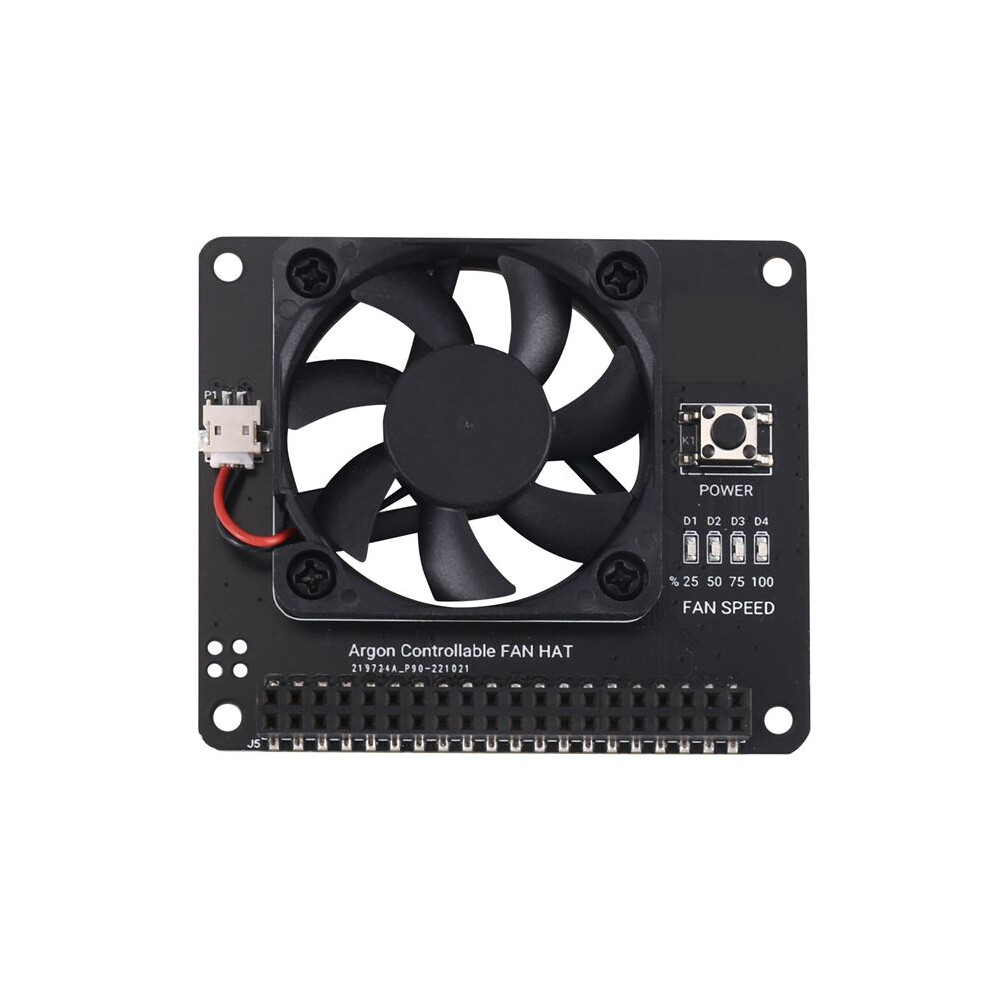 Argon Fan Hat For Raspberry Pi 4B 3B+ 3B Pwm Software Control Fan Function Power Button Fit For Argon Neo Case For Pi 4 4713282756508