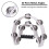 2Pack 10 Polegadas Double Row Pandeiro para Adulto, Half Moon Musical Pandeiro 20 Metal Jingles Hand Held Percussion Drum 4