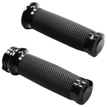 Universal 1In 25Mm Hand Grips Motorcycle Handle Bar Handlebar for  Touring Sportster 883 1200 XR for  Black