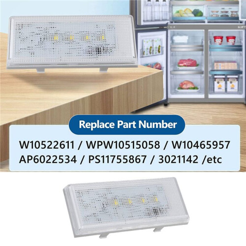 New Upgraded W10515058 LED Light Compatible with //,Refrigerator Freezer 2