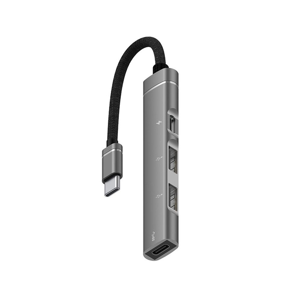 For Android Mobile Phone Computer Tablet Portable Pd Charging Hub Type-C Usb C Expansion Dock, Grey 6032483762919