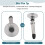 10PCS Universal Stylus Pen Transparent Disc Capacitive Screen Touch Pen Replacement Tip Drawing Writing Nib Pencil 4
