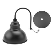 Vintage Wall Sconce Svanhals LadugåRd LäTt Industriell Vintage Farmhouse Wall Sconce Utomhus VattentäT (Svart)
