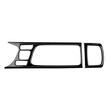 2 Stuks Center Console Panel Water Bekerhouder Cover Trim Sticker voor  Yaris  2021 2022 2023 RHD Zwart