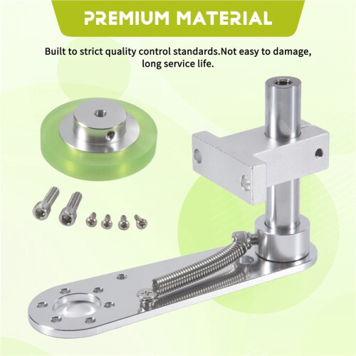 200mm Aluminum Polyurethane Industrial Encoder Wheel Measuring Wheel with Type 20mm Aluminum Encoder Mounting Bracket 1