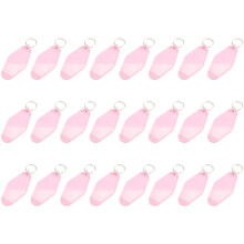 24 Pcs Vintage Motel Keychain DIY Blank Hotel Keychains Heat Transfer Blank Keychains Bulk Sublimation ()