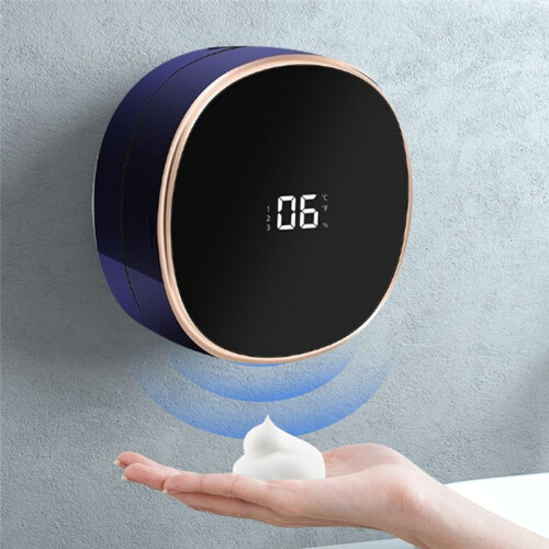 Wall Mount Liquid Soap Dispensers Automatic Foam LED Temperature Display Touchless Foam Machine Liquid Dispenser 2