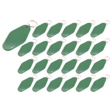 24 Pcs Vintage Motel Porte-CléS Bricolage Vierge HôTel Porte-CléS Transfert de Chaleur Vierge Porte-CléS Sublimation en Vrac (Vert)