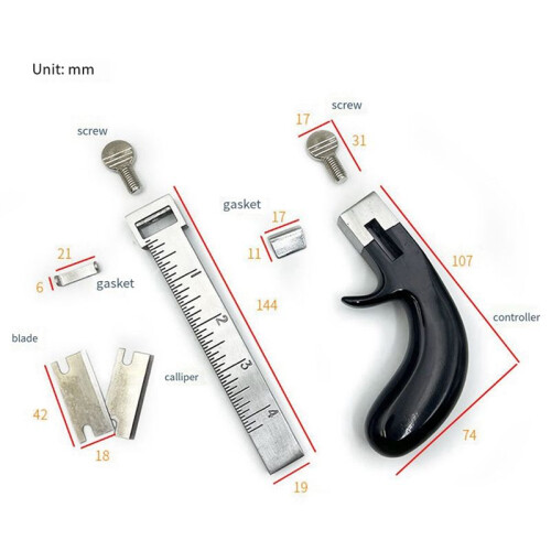 Band Snijmachine Set Diy Aluminium Handvat Riem Snijmachine String Cutter String Divider Tool Snijden Strips 2