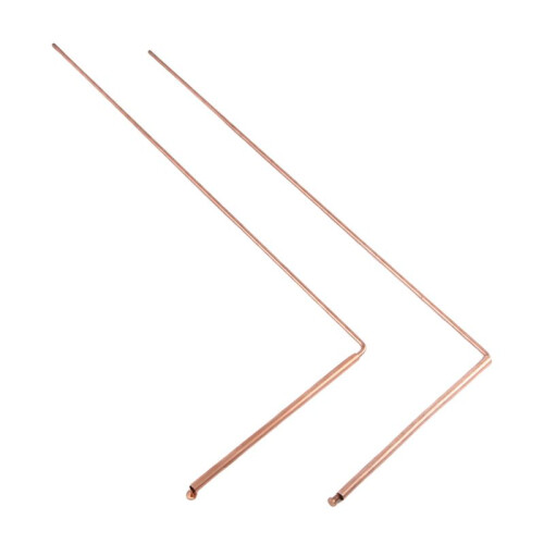 Copper Dowsing Rod Pure Copper 2PCS Divining Rods - for Divining Water, Treasure(A) 1