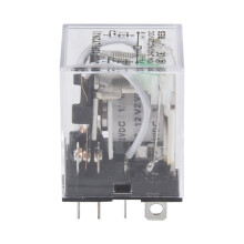 JQX-13F LY2  12V Coil 8-Pin DPDT Green LED Electromagnetic Relay