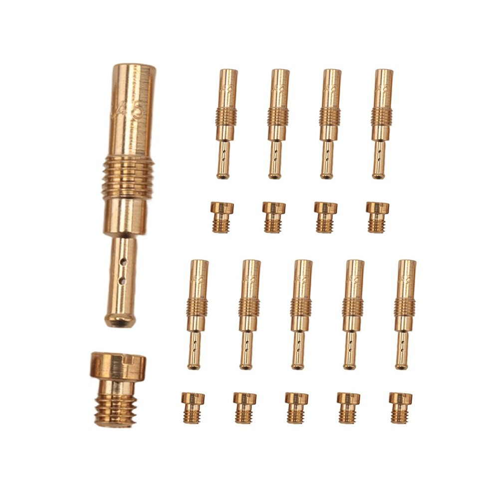 10Pcs Carburetor Main Jet Kit & 10Pcs Slow/ Jet For Pwk Keihin Oko Cvk Pwm Nsr Ksr Pwm Motorcycle Carburetor 4711235158669