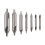 7 Pcs Center Drill Bits Set 60-Degree Angle Center Drill Bits Kit Countersink Tools for Lathe Metalworking 1