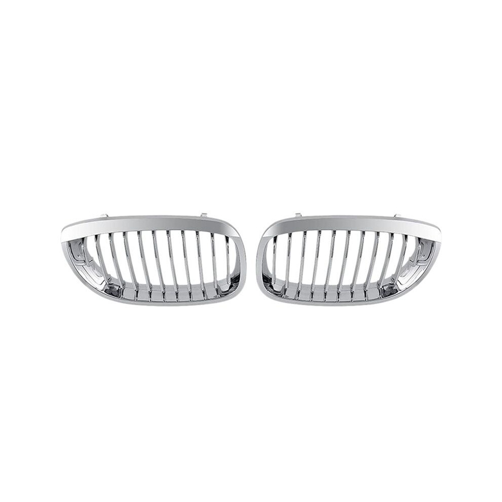 For - E46 3 Series Coupe Cabriolet 2-Door Lci 2003-2006 Front Hood Center Kidney Grille Grill (Chrome, Single ) Light 4712295032289