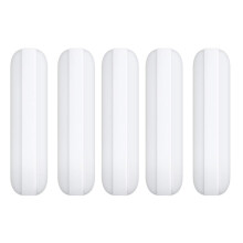 5 Sztuk 25Mm (1 Cal) MieszadłO Magnetyczne PTFE MieszadłO, Kolor BiałY, Pasek Laboratoryjny, PłYta MieszająCa, MieszadłA 7Mm25Mm