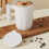 Self Stirring Mug Coffee Cup USB Rechargeable Automatic Magnetic Stirring Cup 380Ml Self Mixing Coffee Cup White 3