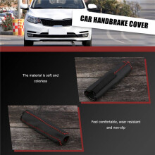 Car Leather Gear Handbrake Cover Shift Lever Cover for 2011 2012 2013 2014 2015 2016 B
