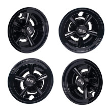 4Pcs 8Inch SS Cart Wheel Cover Cap 5 Spoke Design Hub Cap for Cart Club Car EZGO