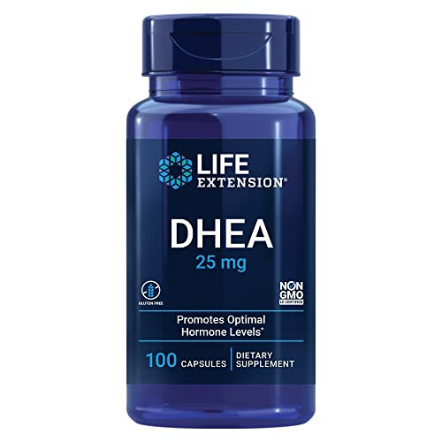 DHEA Life Extension, 25 mg, 100 Comprimidos