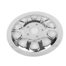 Outer Pulley Cover 66 Tooth Chrome Rear Pulley Insert for Softail Fat Boy Lo FLSTN FXSTC FXST/ FLT/FLST 2007-2017