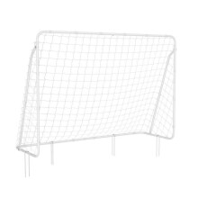 Fußballkäfig für Kinder, Fußballnetz, schnelle Montage für Garten, Hof, Park, Strand, Eisenrohre, Netz aus weißem PE