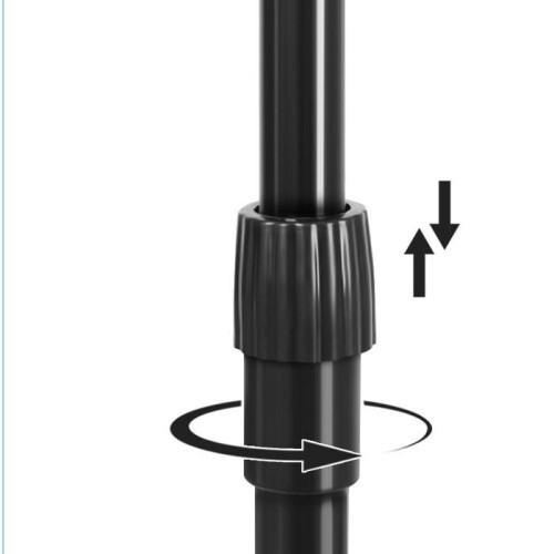 Rete da badminton 5 m con pali altezza regolabile nera e gialla 1