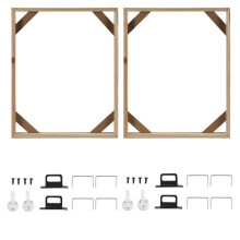 2 Set DIY Solid Wood Canvas Frame Kit, 16X20 Inch Canvas Frame Stretcher Bars Wood for Oil Paintings, Prints and Posters
