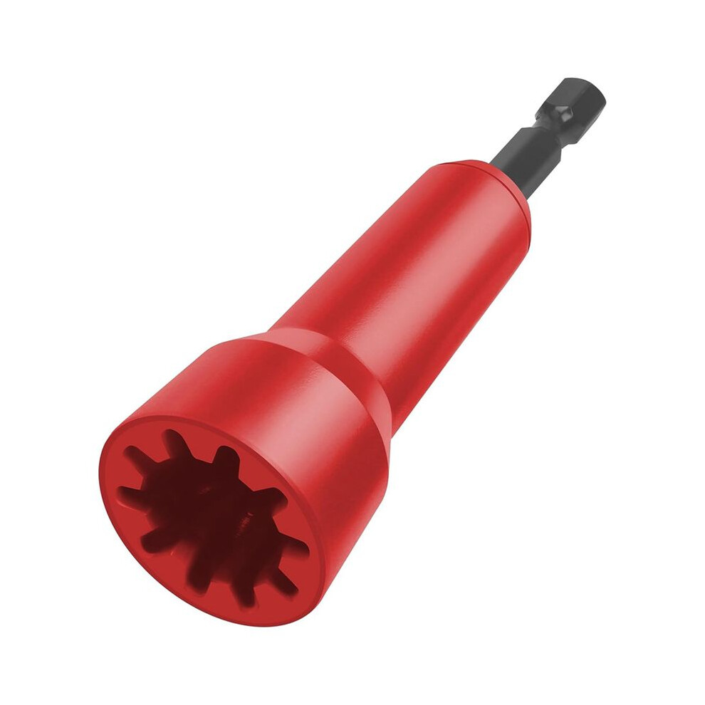 Wire Twisting Tool, Wire Nuts Driver, Spin Twist Wire Connector Socket Wire Twisting Spinner With 1/4Inch Chuck-Red 6034191741194