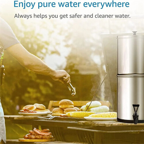 Replacement for 2 BB9-2 and 2 PF-2 Fluoride Water Filter Compatible with Black Berkey Gravity Water Filtering System 2