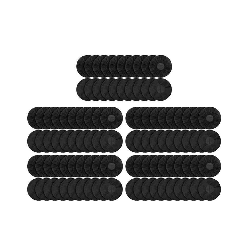 100Pcs/Set Gaming Cafe Disposable Headset Cover Non-Woven Headband Dustproof Sweatproof Headset Cover, Black 6033906220498