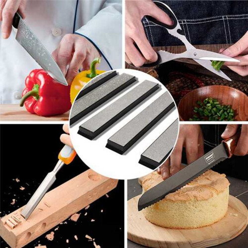 4Pcs Diamond Knife Sharpener for Knife Sharpener Fixed-Angle.Whetstone Set: 240/400/1000/2000Grit 1