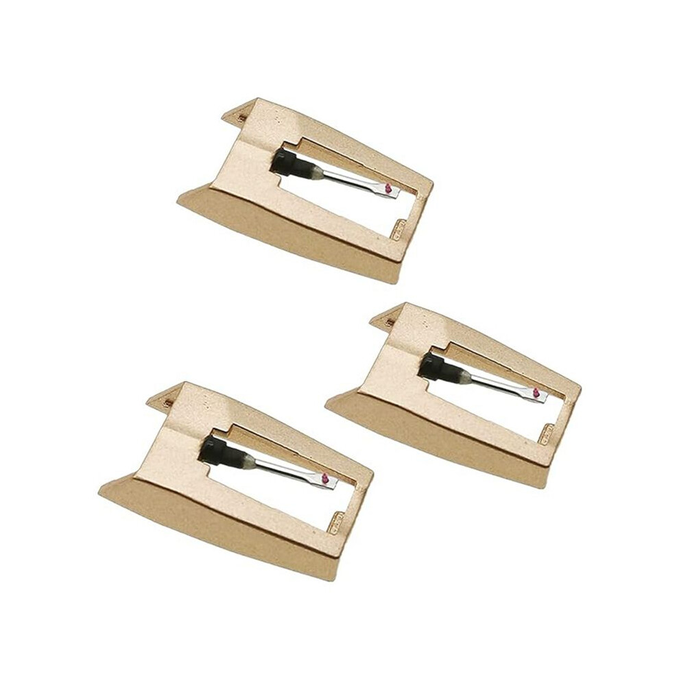 3Pcs Record Player Needle, Upgraded Record Needles Stylus Replacement For ,Victrola, Turntable Golden 6033932630933