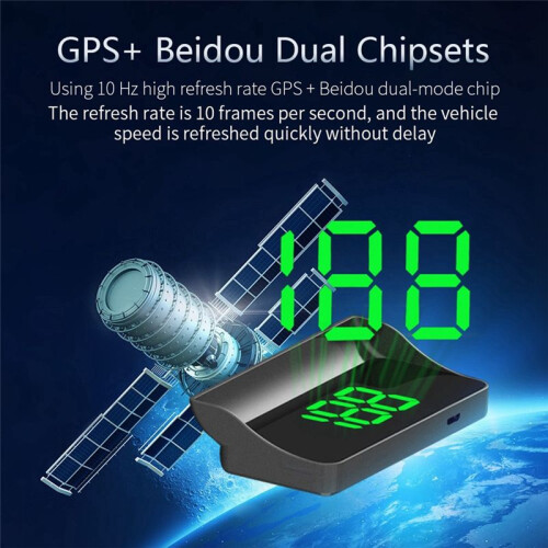 V9 Car - Display HUD Speedometer Display Windshield Projector KMH/MPH Automotive General Electronic Accessories B 2