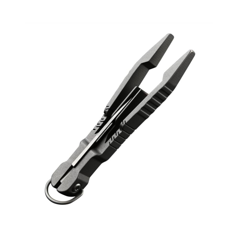 Tweezers Multitool, Precision Tweezer With Pocket Knife, 2 In 1 Titanium Small Keychain Tweezers For ,Soldering 6031508794751
