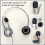 30 Pack Foam Microphone Windscreen, Size Lapel Headset Mic Foam Covers for Headset Microphone 5