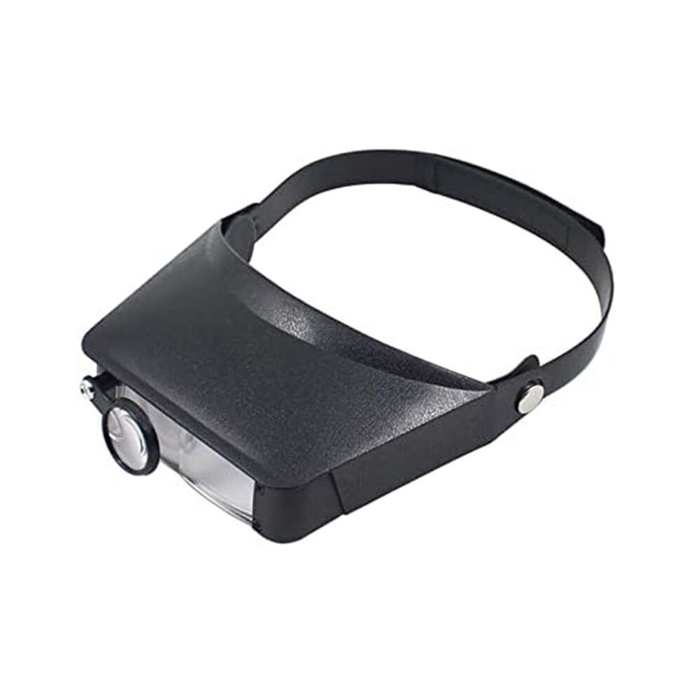 Slimline Headband Magnifier with 3 Lenses, Assisted Repair of -Mounted Reading Magnifying Glass 1.5X/3X/9.5X/11X
