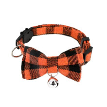 F-Cute Cat Collar Small Puppy Cat Dog Collars Bow Kitten Collar Bowknot Necklace with Bell for Dog Cat