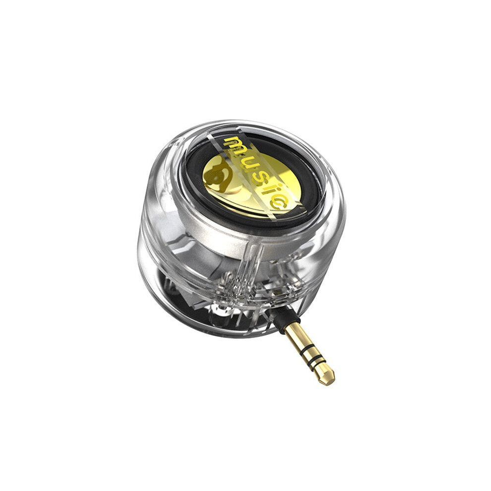 Portable Speaker Universal 3.5Mm Sound Box Mobile Phone Speaker Amplifier External Wired Speakers Transparent 6033286472487