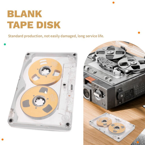 55 Minute Blank Tape Disk Double-Sided Metal Small Open Disk Blank Cassette Tape Tape Disk, E 2