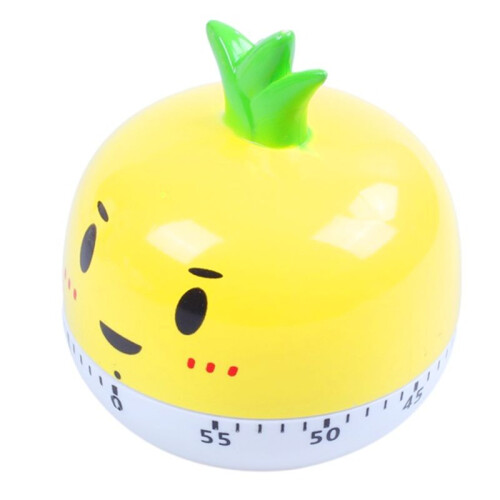 Rotary Tool Egg Cooker Timer Novelty Kitchen Timer Vegetable Animal Cooking Timer Digital Egg Timer Cupcake Timer Yellow 1