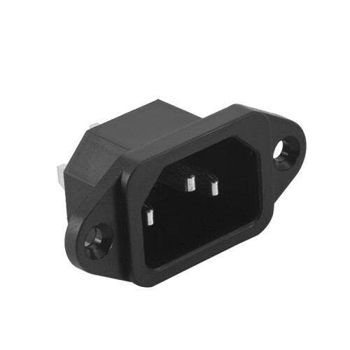 Conector Entrada de Alimentacion Panel PCB IEC 320 C14 Macho 3 Pines