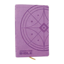 KJV Armor of God Bible Purple Leathersoft Childrens Bible Red Letter C