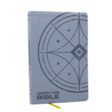 NKJV Armor of God Bible BlueGray Leathersoft Childrens Bible Red Lette
