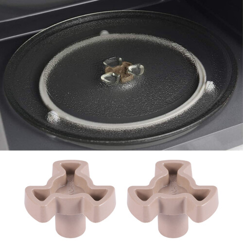 Microwave Turntable Coupler Microwave Oven Turntable Roller Guide Support Glass Tray Drive Coupling Replacement Parts 2