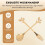 20PCS Dessert Spoon and Fork Set Cake Fork Coffee Spoon  Fruit Fork Stainless Steel -Gold 4