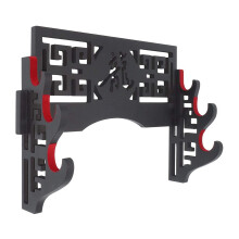 Velvet Protect Sword Wall Mount Sword Holder Display Stand with Strips for Katana Wakizashi Swords (3 Tier Dragon )