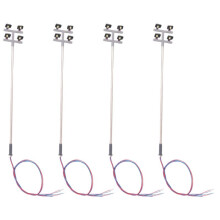 4 PCS HO Scale Model lighting tower,tower lights Model Lights Layout Lamppost for Train/Garden/Playground/Stadium
