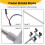4 PCS HO Scale Model lighting tower,tower lights Model Lights Layout Lamppost for Train/Garden/Playground/Stadium 5
