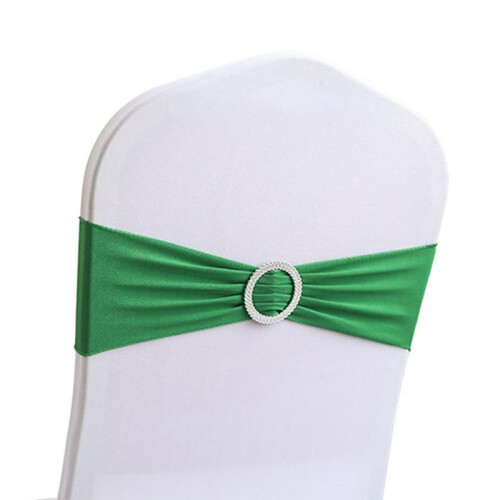 50 St Elastisk Stolknut BröLlopsdekoration SpäNne Sashes Bakstycke Hotell Hemsits Elegant Modern Banddekor, E