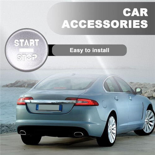 Car Engine Start Stop  Button Cover Stickers Interior for  XF 2008-2015 1